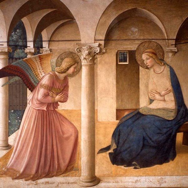 Museo di San Marco - CR carulmare ANGELICO, Fra Annunciation, 1437-46 Taken on 2 February 2008 - biglietto museo