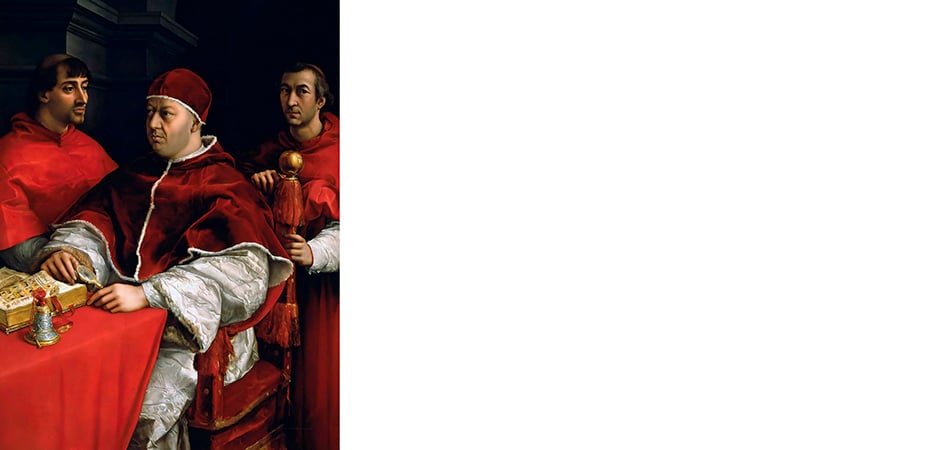 il ritratto di leone X raffaello sanzio