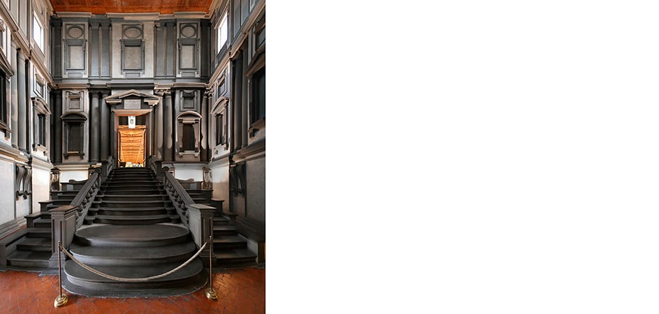 vestibolo biblioteca laurenziana michelangelo