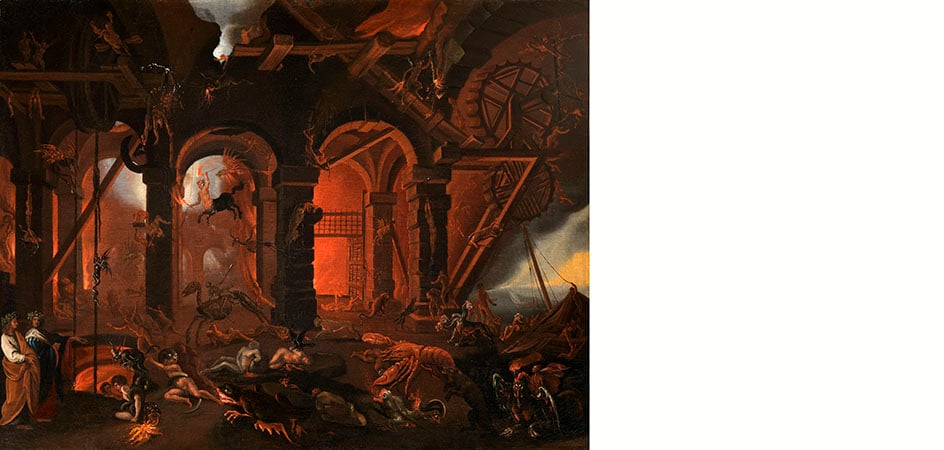 dante e virgilio all'inferno filippo napoletano