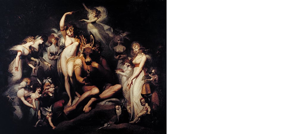 Titania e Bottom con la testa d’asino di Füssli