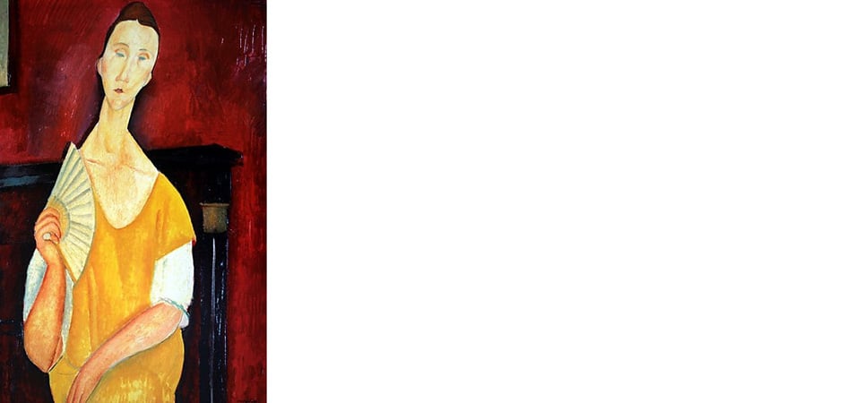 la donna con ventaglio modigliani furto d'arte famoso