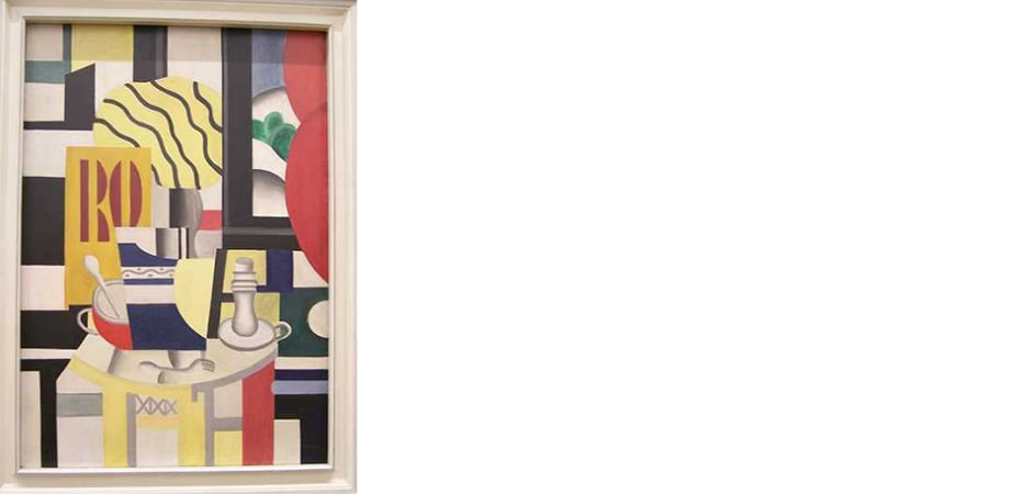 natura morta con candelabro leger furto d'arte famoso
