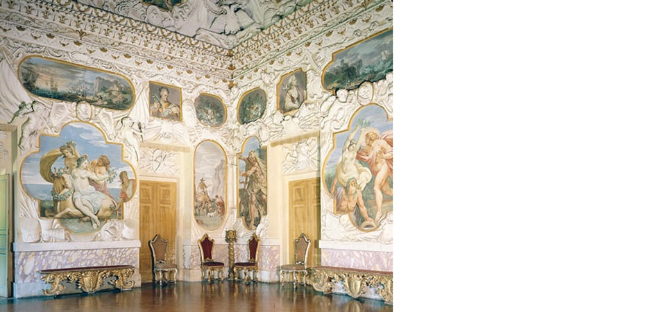 sala degli stucchi rocca meli lupi di soragna